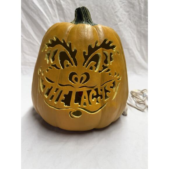 Vintage Halloween Caved Foam Pumpkin 1998 With Light/ The Lacys - Picture 2 of 16